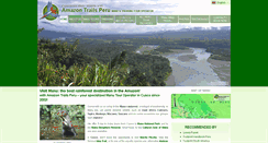 Desktop Screenshot of amazontrailsperu.com