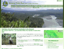 Tablet Screenshot of amazontrailsperu.com